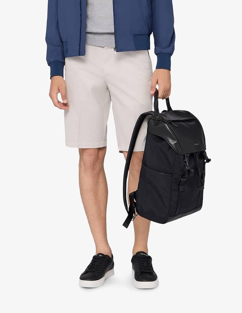 rinascente Trussardi Bermuda aviator slim fit in gabardina di cotone