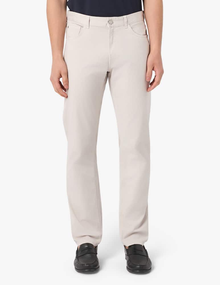 rinascente Trussardi Pantaloni 5 tasche slim gabardina