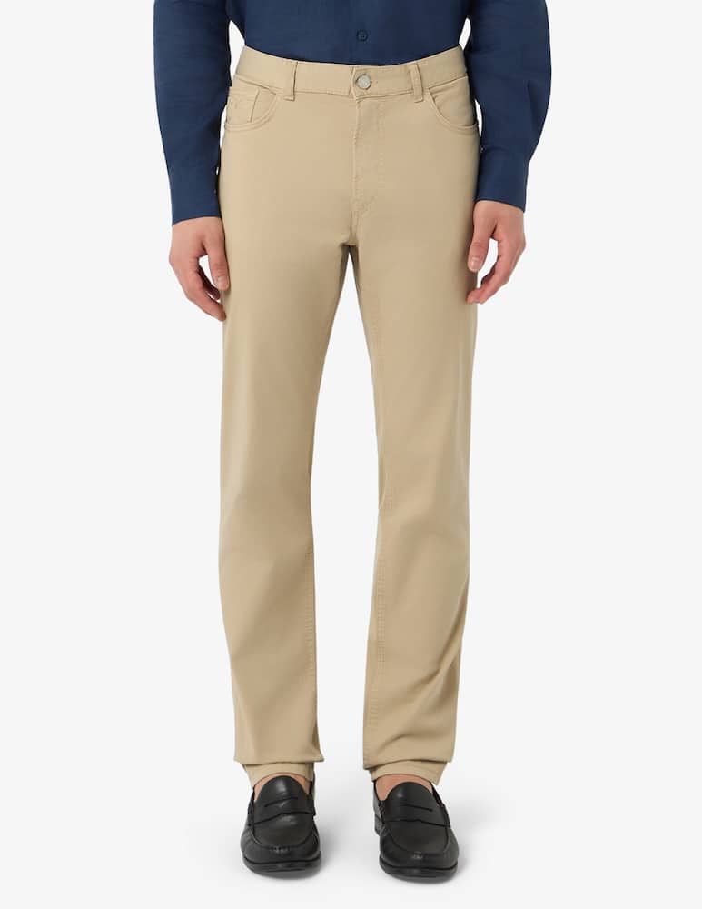 rinascente Trussardi Pantaloni 5 tasche in gabardina slim fit