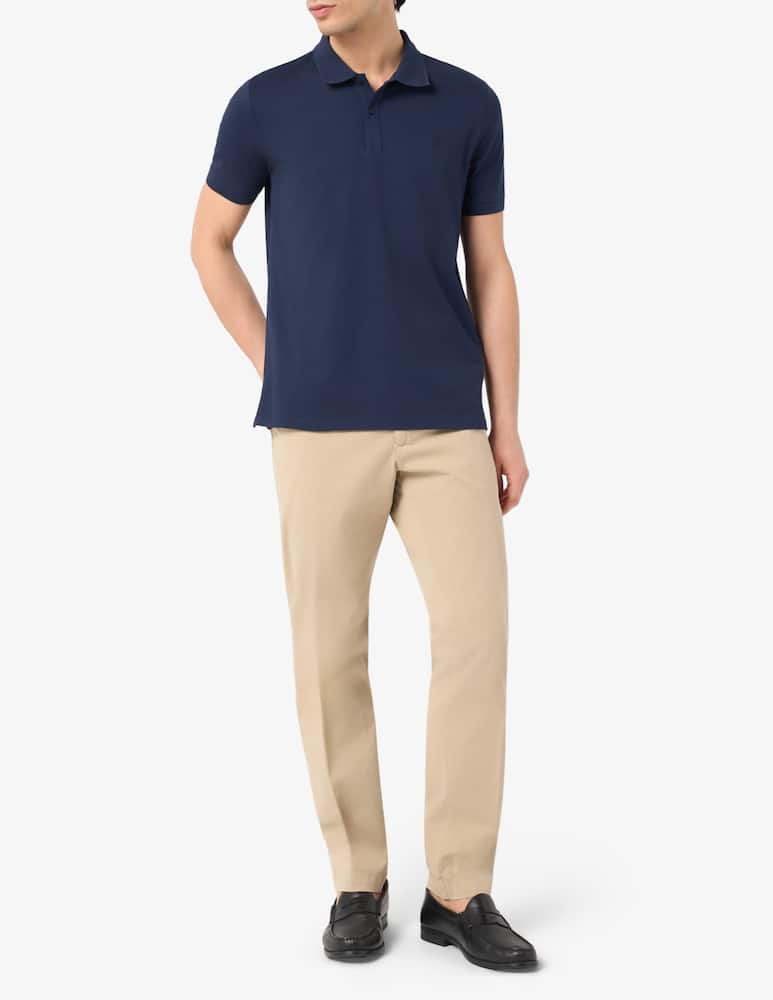 Trussardi Pantaloni chino slim fit aviator in gabardina leggera - immagine 2 Trussardi Pantaloni chino slim fit aviator in gabardina leggera - immagine 2