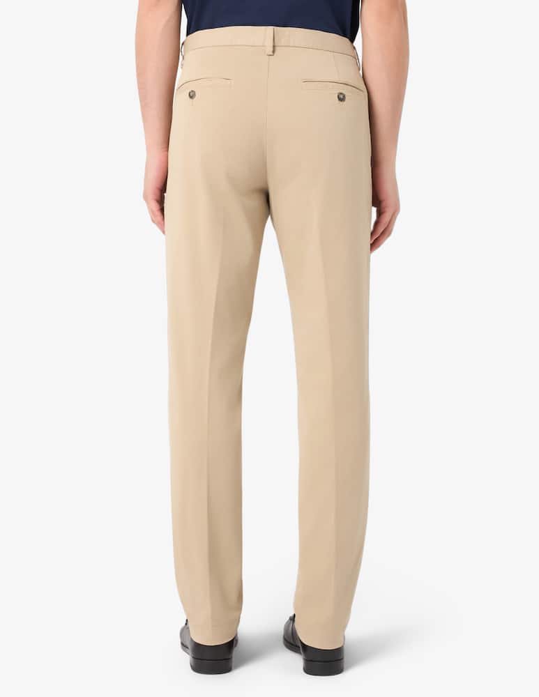 Trussardi Pantaloni chino slim fit aviator in gabardina leggera - immagine 3 Trussardi Pantaloni chino slim fit aviator in gabardina leggera - immagine 3
