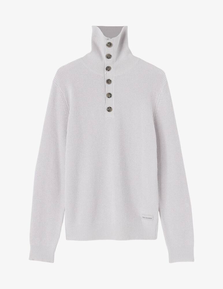 Trussardi Dolcevita con bottoni in lana e cashmere - immagine 1 Trussardi Dolcevita con bottoni in lana e cashmere - immagine 1