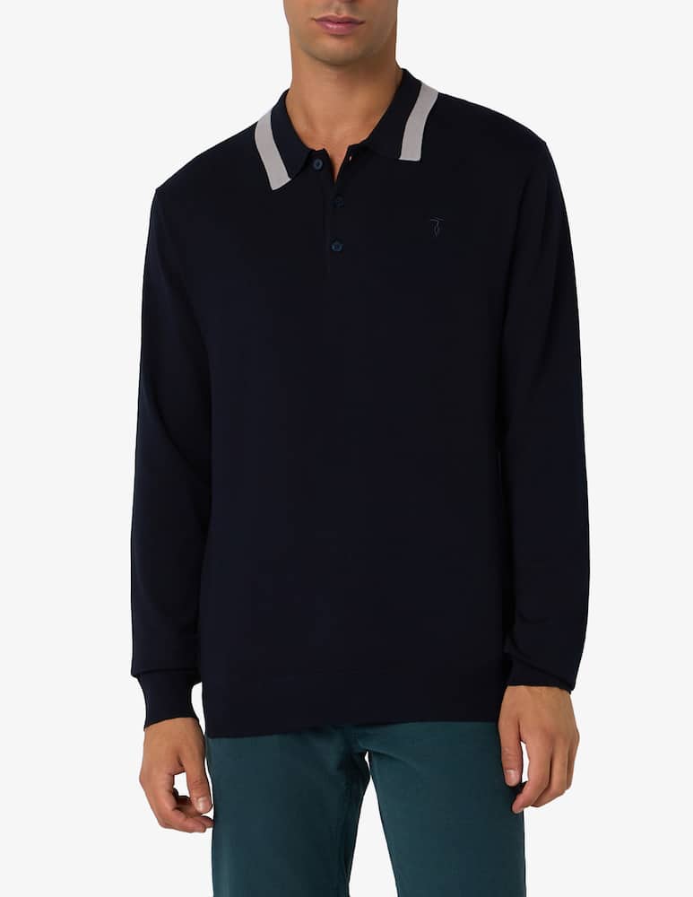 Trussardi Long sleeve polo shirt - picture 1 Trussardi Long sleeve polo shirt - picture 1