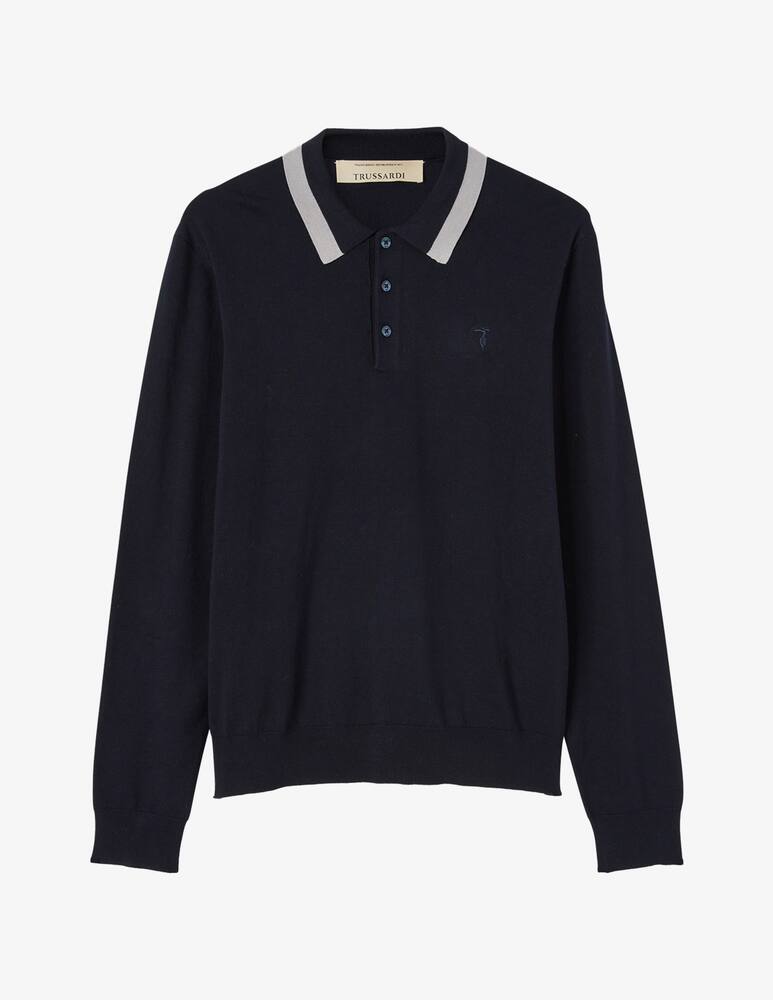 Trussardi Long sleeve polo shirt - picture 5 Trussardi Long sleeve polo shirt - picture 5