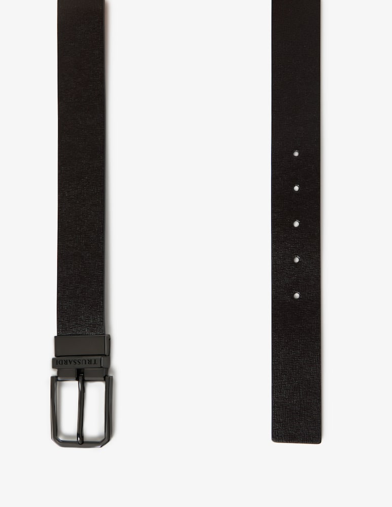 Trussardi cintura reversibile in pelle saffiano - immagine 3 Trussardi cintura reversibile in pelle saffiano - immagine 3