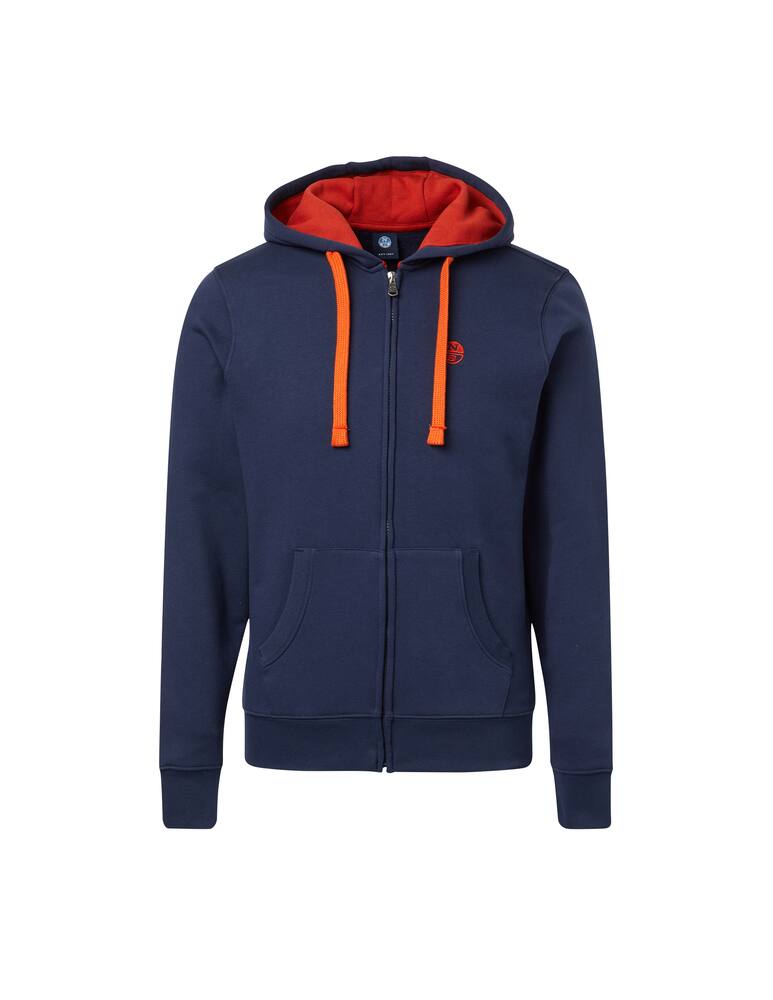 rinascente North Sails Felpa con cappuccio full zip mini logo