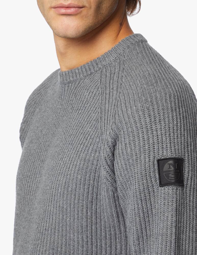 rinascente North Sails Maglione girocollo a coste in cotone e lana