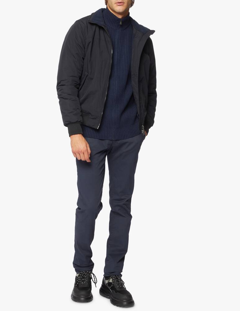 rinascente North Sails Cotton wool ribbed full zip sweater