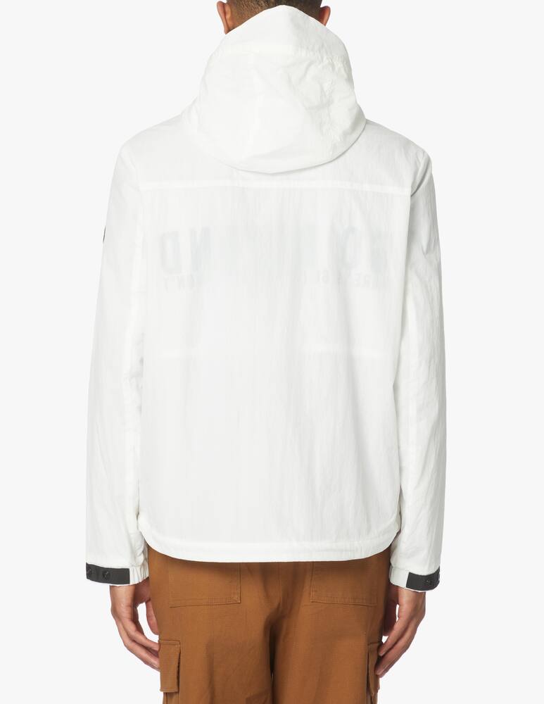 rinascente North Sails Hooded jacket crinckle pockets - white