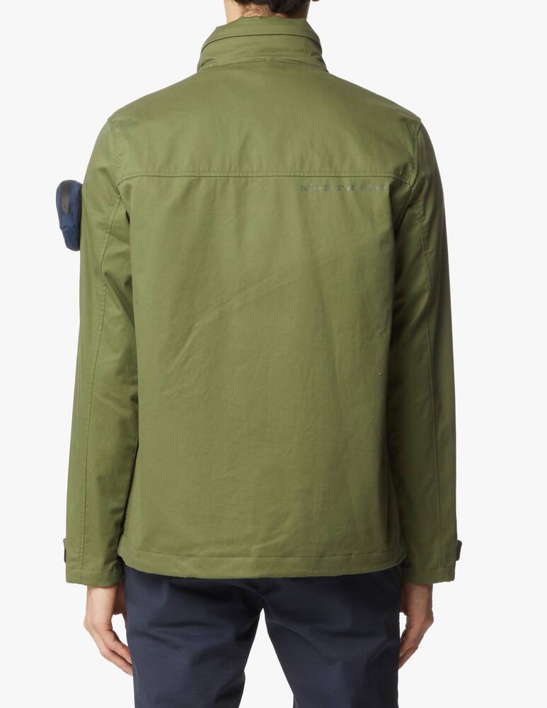 rinascente North Sails Giacca con cappuccio zip cotone impermeabile - verde