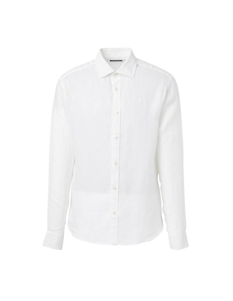 rinascente North Sails Camicia manica lunga lino loghino - bianco