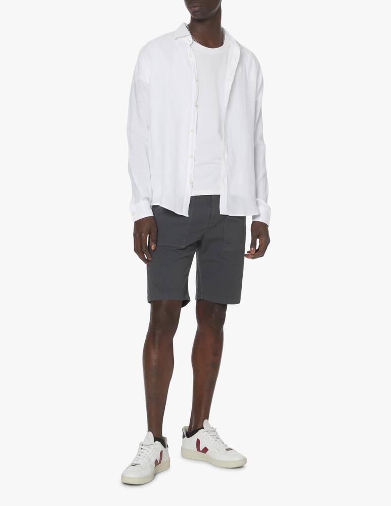 rinascente North Sails Camicia manica lunga lino loghino - bianco