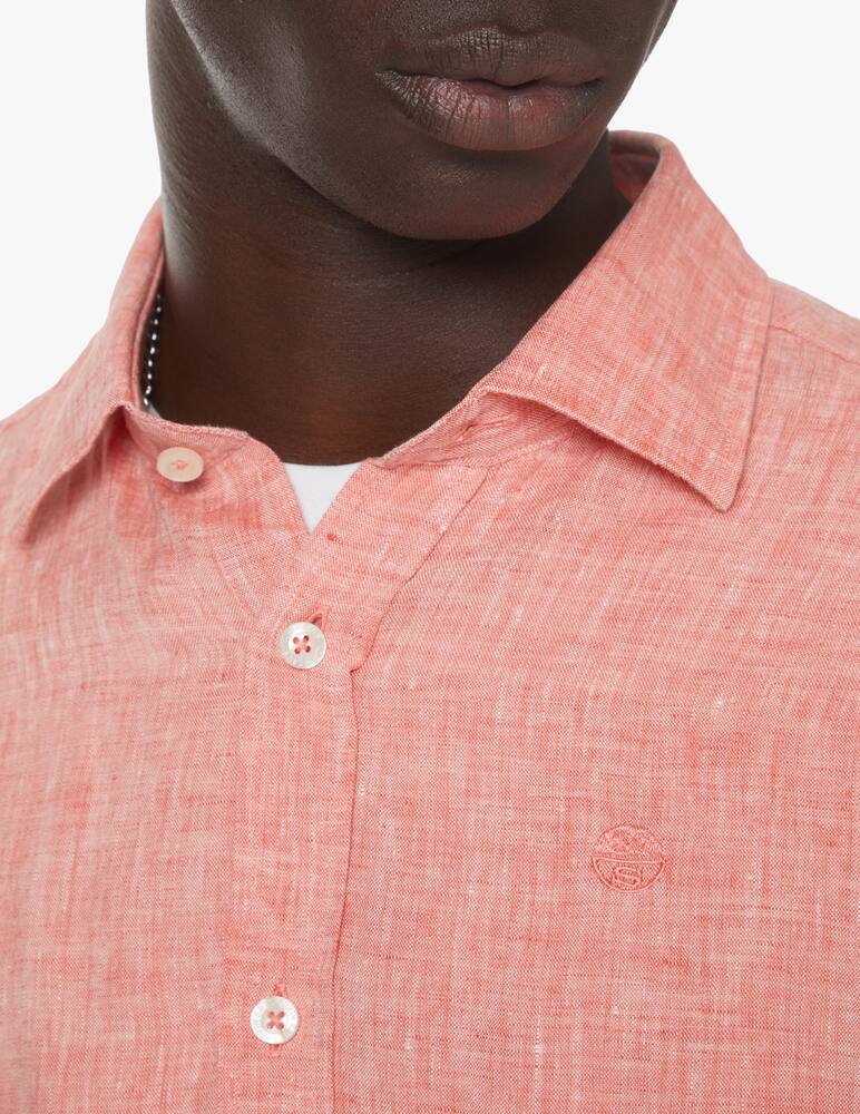 rinascente North Sails Camicia manica lunga lino loghino - rosso