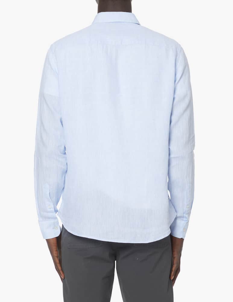 rinascente North Sails Linen small logo long sleeve shirt - light blue