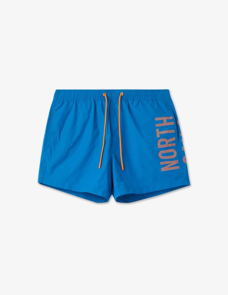rinascente North Sails Cotton nylon big logo scr swimshorts - blue