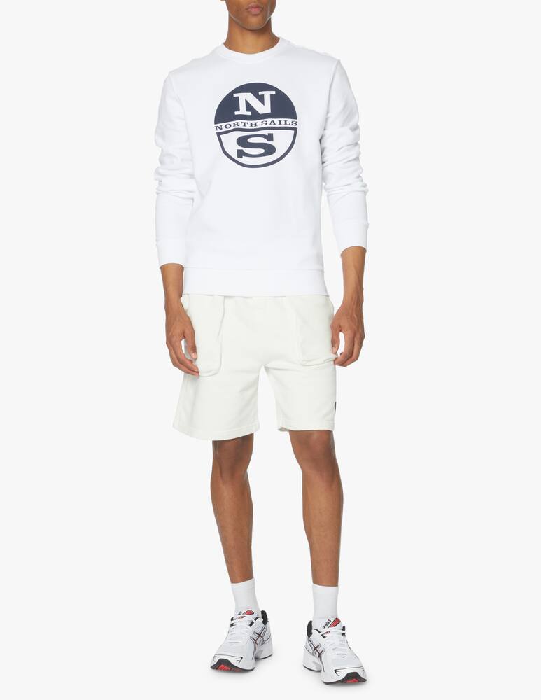 rinascente North Sails Macrologo crew neck sweatshirt - white