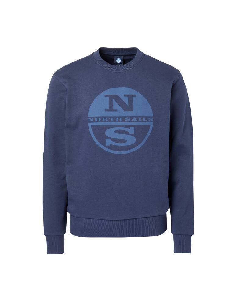 rinascente North Sails Felpa girocollo macrologo - blu