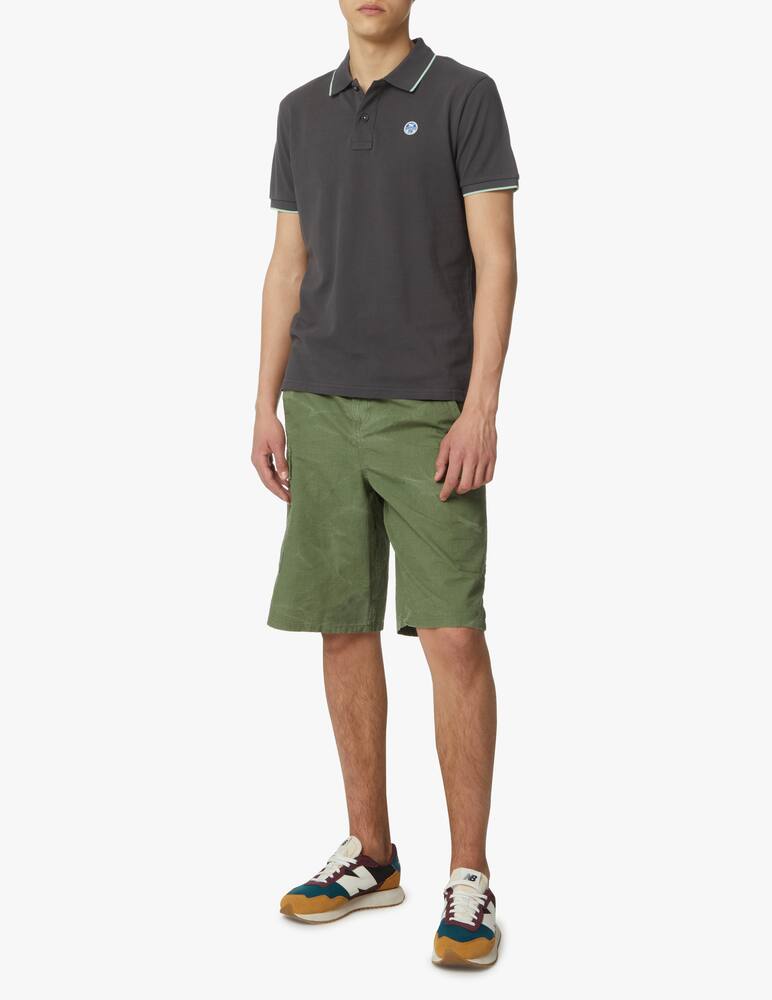 rinascente North Sails Basic short sleeve polo - grey