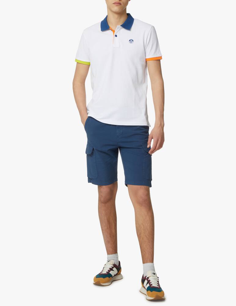 rinascente North Sails Polo manica corta collo contrasti - bianco