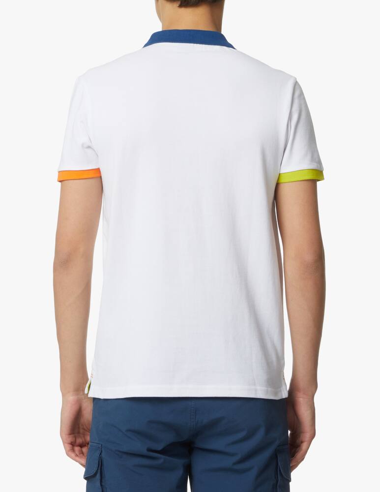 rinascente North Sails Polo manica corta collo contrasti - bianco
