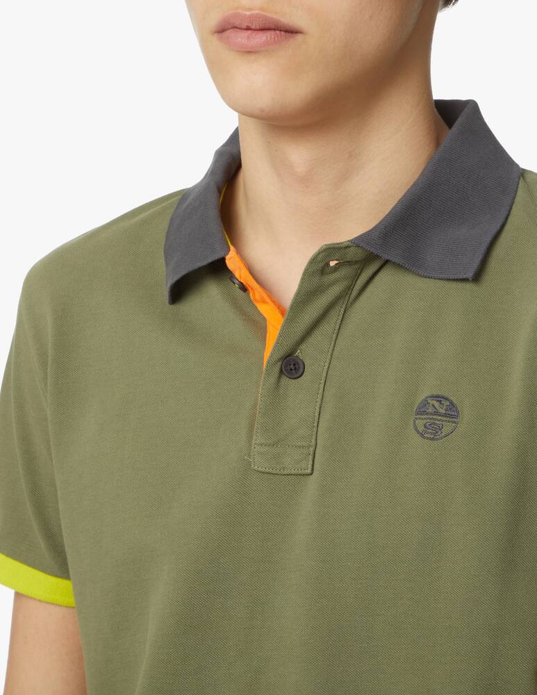 rinascente North Sails Polo manica corta collo contrasti - verde