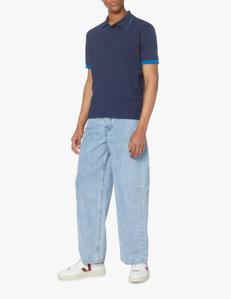 rinascente North Sails Polo manica corta piquet stretch bordino - blu