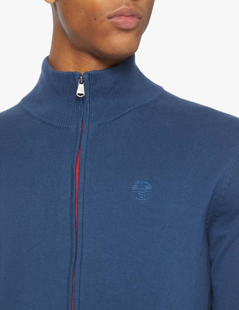 rinascente North Sails Felpa fzip mini logo - blu