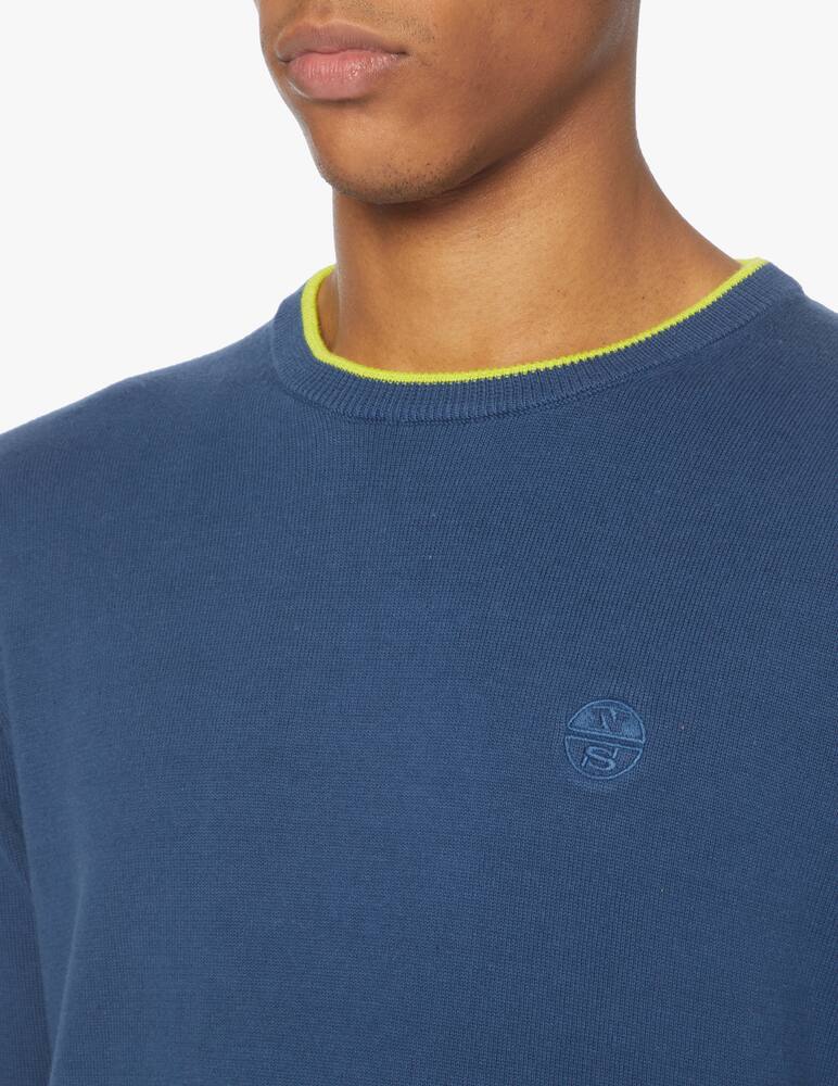 rinascente North Sails Maglia girocollo cotone loghino - blu