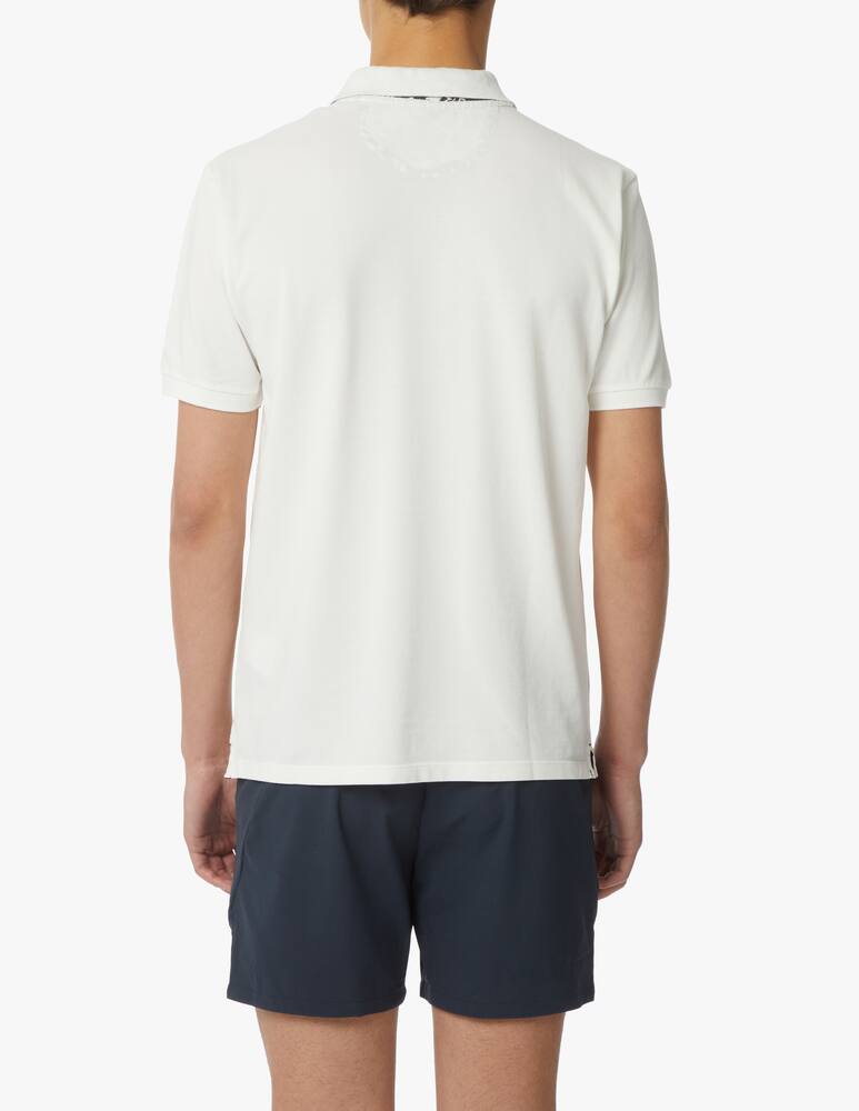 rinascente North Sails Polo manica corta collo contrasto - bianco