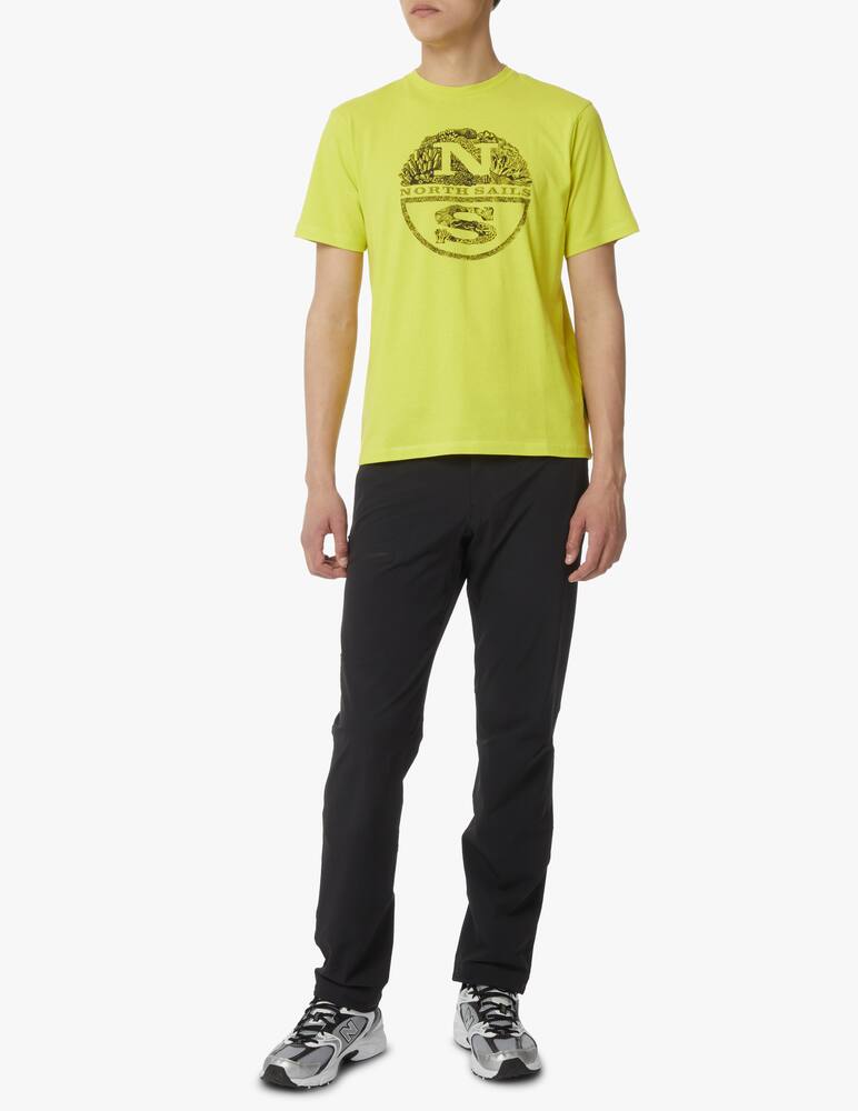 rinascente North Sails Maglietta manica corta logo grande - giallo