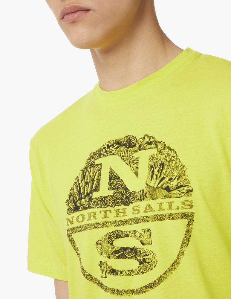 rinascente North Sails Maglietta manica corta logo grande - giallo