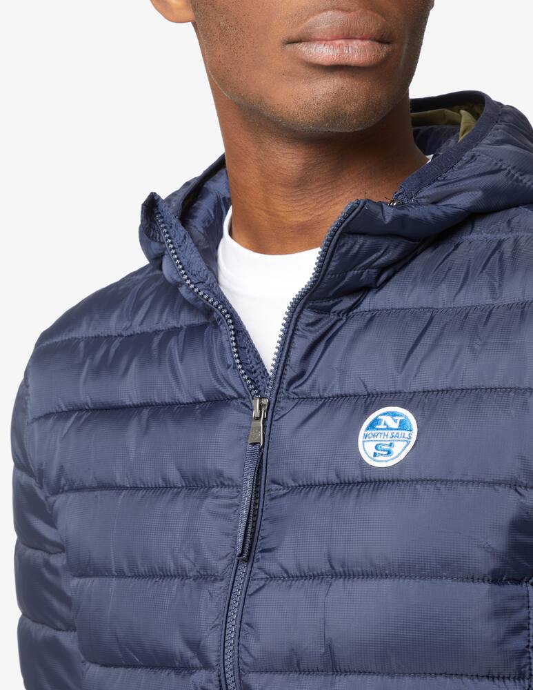 rinascente North Sails Removable hood puffer jacket 100 gr - Blue