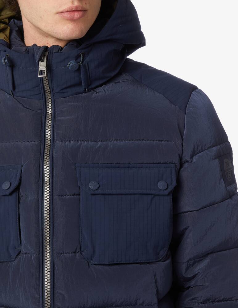 rinascente North Sails Moffen hooded downjacket - Blue