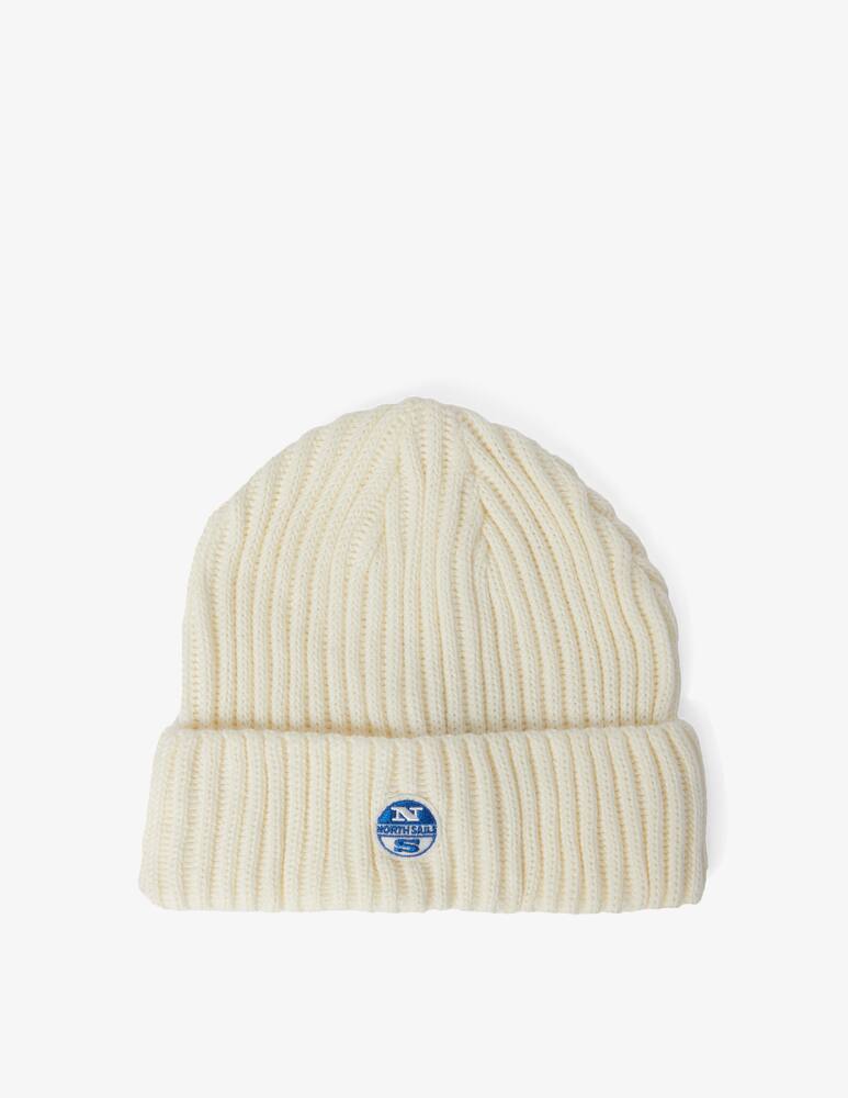 rinascente North Sails Cappello beanie con bollino - Bianco