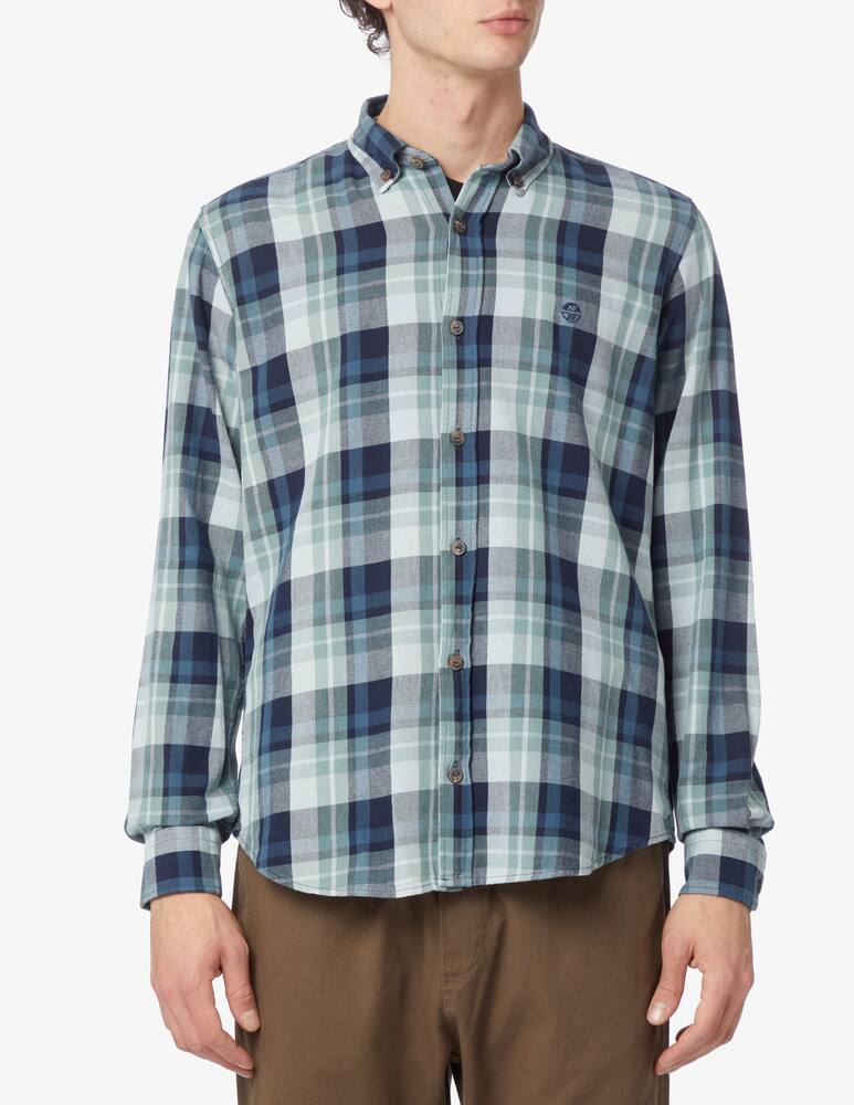 North Sails Camicia a quadri in cotone - Verde - immagine 1 North Sails Camicia a quadri in cotone - Verde - immagine 1