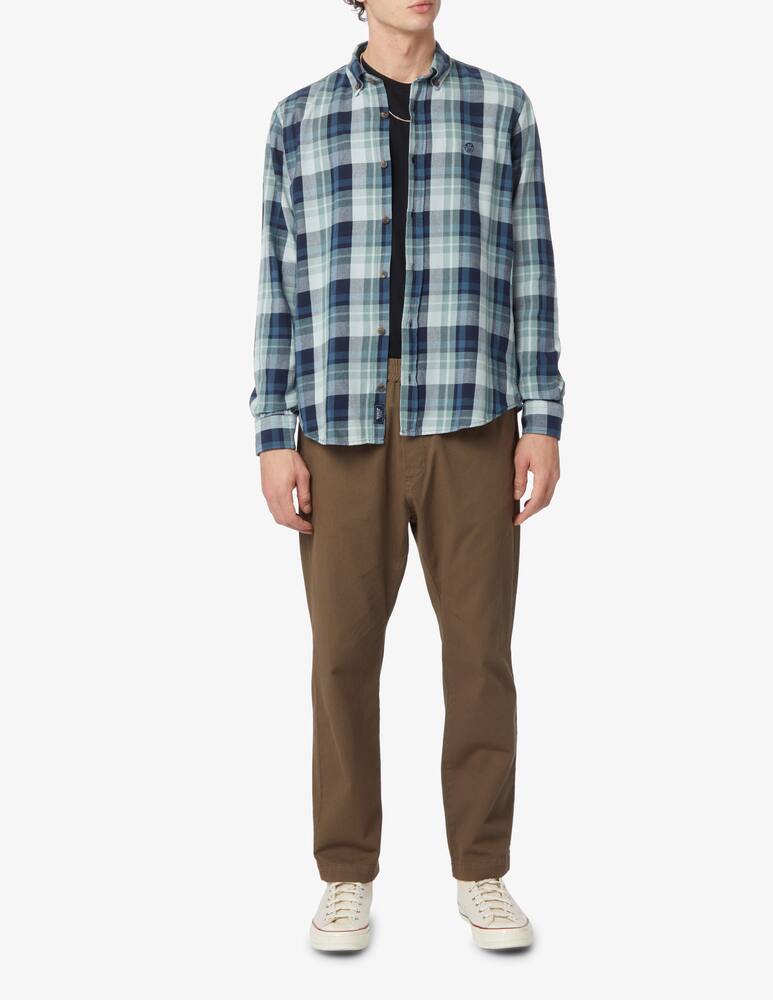 North Sails Camicia a quadri in cotone - Verde - immagine 2 North Sails Camicia a quadri in cotone - Verde - immagine 2