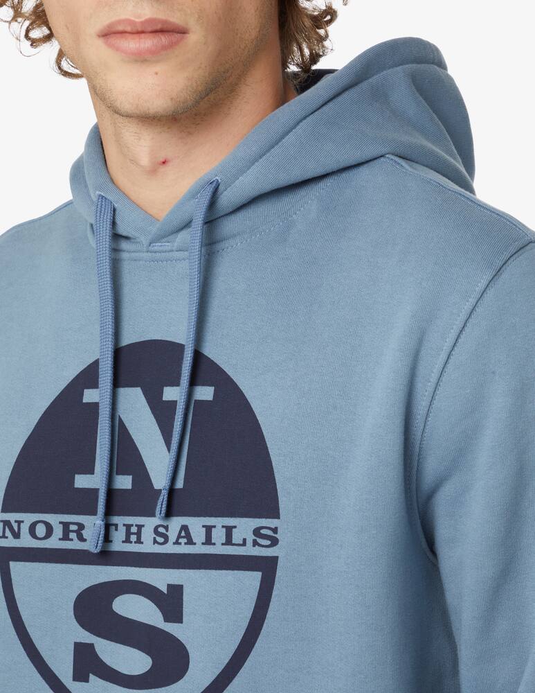 rinascente North Sails Felpa con cappuccio con logo - Grigio