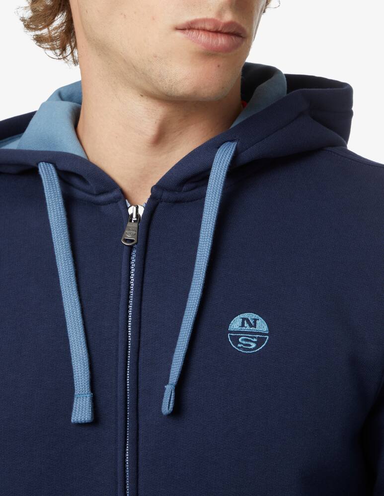 rinascente North Sails Felpa con cappuccio e cerniera - Blu