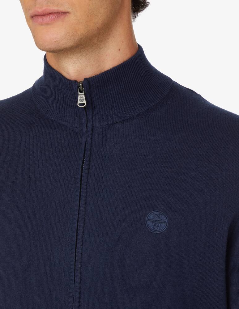 rinascente North Sails Maglia con cerniera con logo - Blu