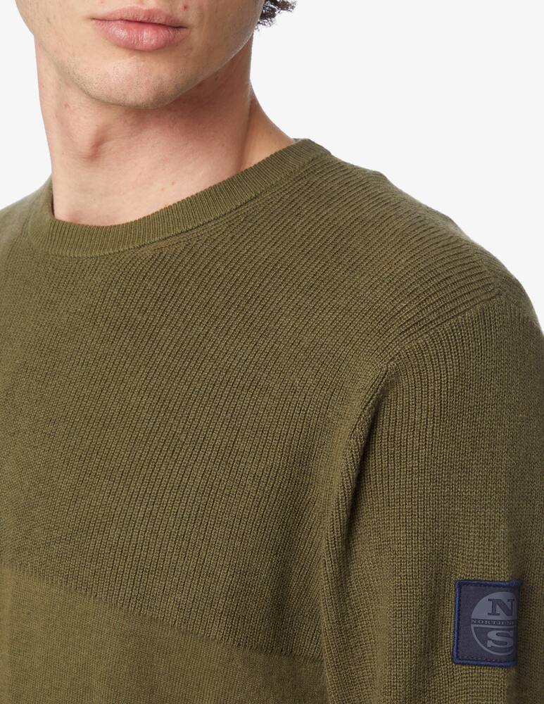 rinascente North Sails Wool blend crewneck jumper - Green