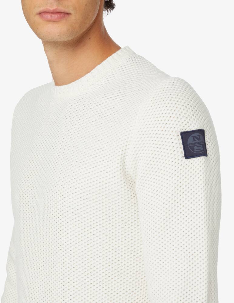 rinascente North Sails Waffle crewneck jumper - White