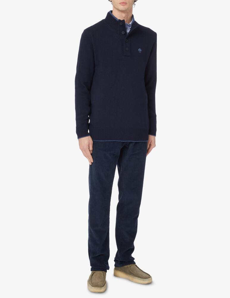 rinascente North Sails Cashmere blend buttoned jumper - Blue