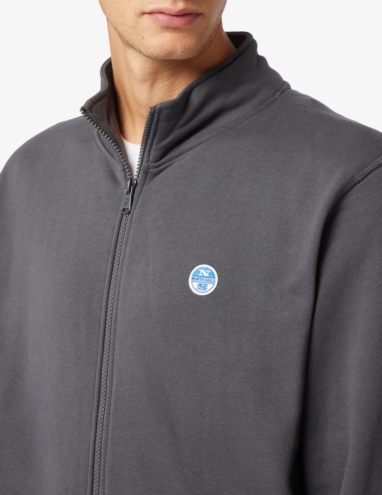 North Sails Basic tag zipped sweatshirt - picture 4 North Sails Basic tag zipped sweatshirt - picture 4