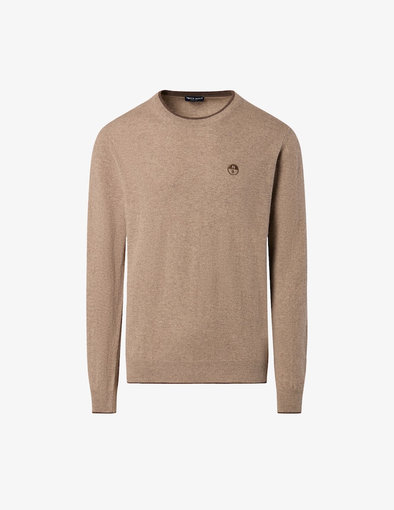 North Sails Maglia girocollo in misto cashmere - immagine 1 North Sails Maglia girocollo in misto cashmere - immagine 1
