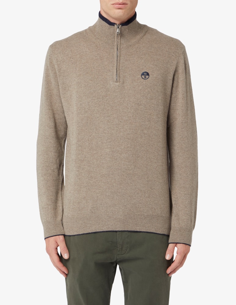 North Sails Maglia mezza zip in misto cashmere - immagine 1 North Sails Maglia mezza zip in misto cashmere - immagine 1