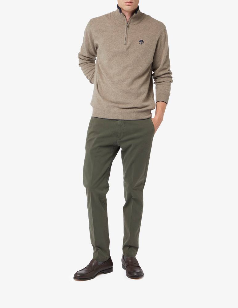 rinascente North Sails Maglia mezza  zip in misto cashmere