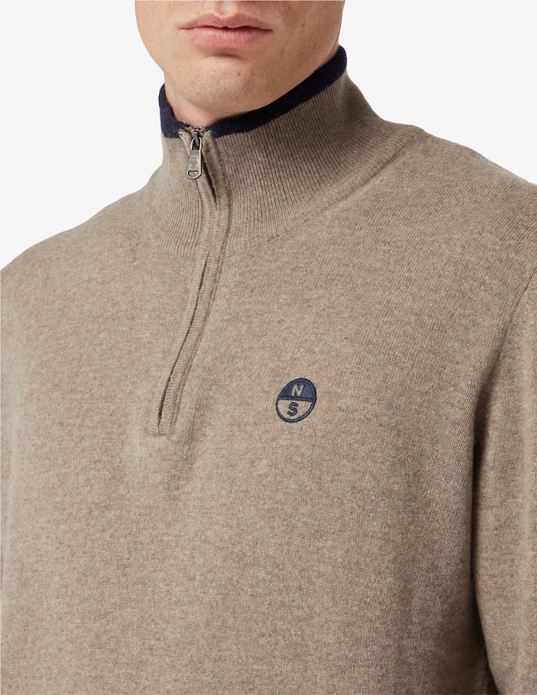 North Sails Maglia mezza zip in misto cashmere - immagine 4 North Sails Maglia mezza zip in misto cashmere - immagine 4