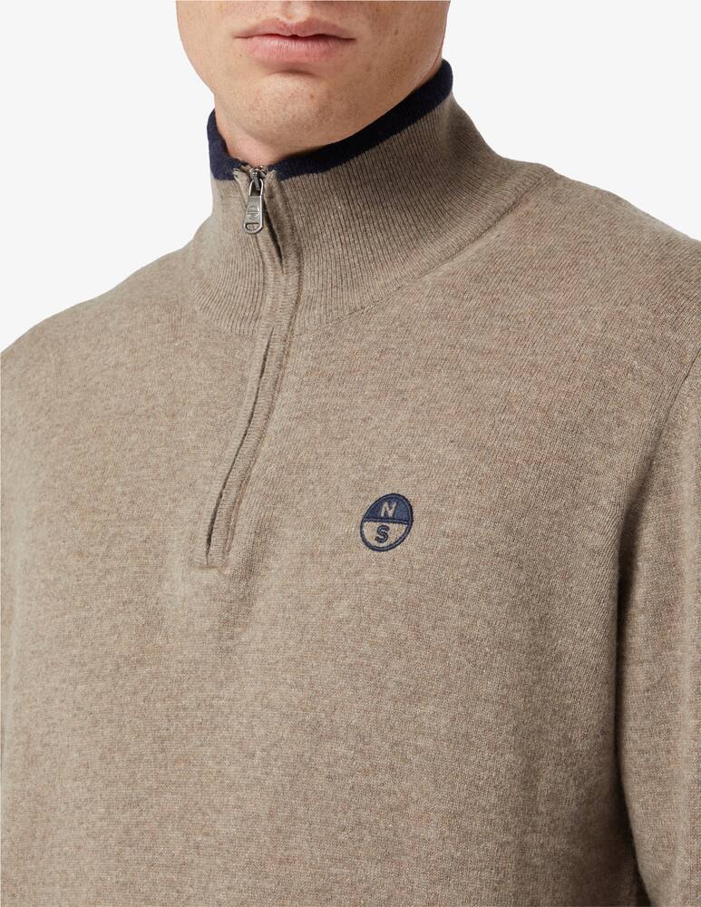 rinascente North Sails Maglia mezza  zip in misto cashmere