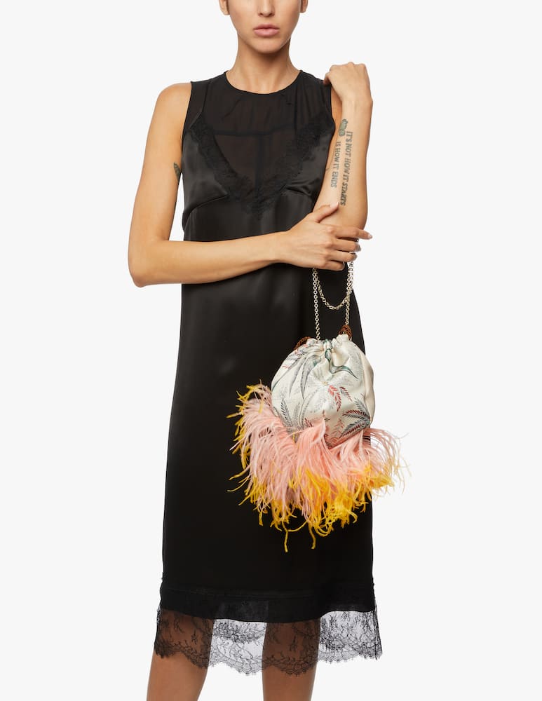 rinascente Mantero 1902 The Disco Bag - Tropical Tassels mini bucket bag