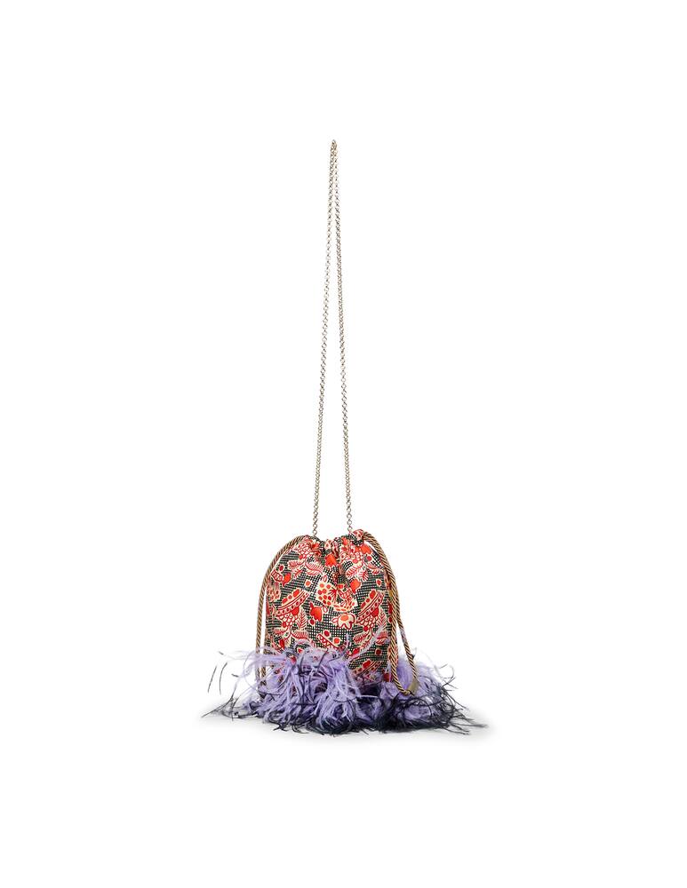 rinascente Mantero 1902 The Disco Bag - Flower Sun mini borsa a secchiello
